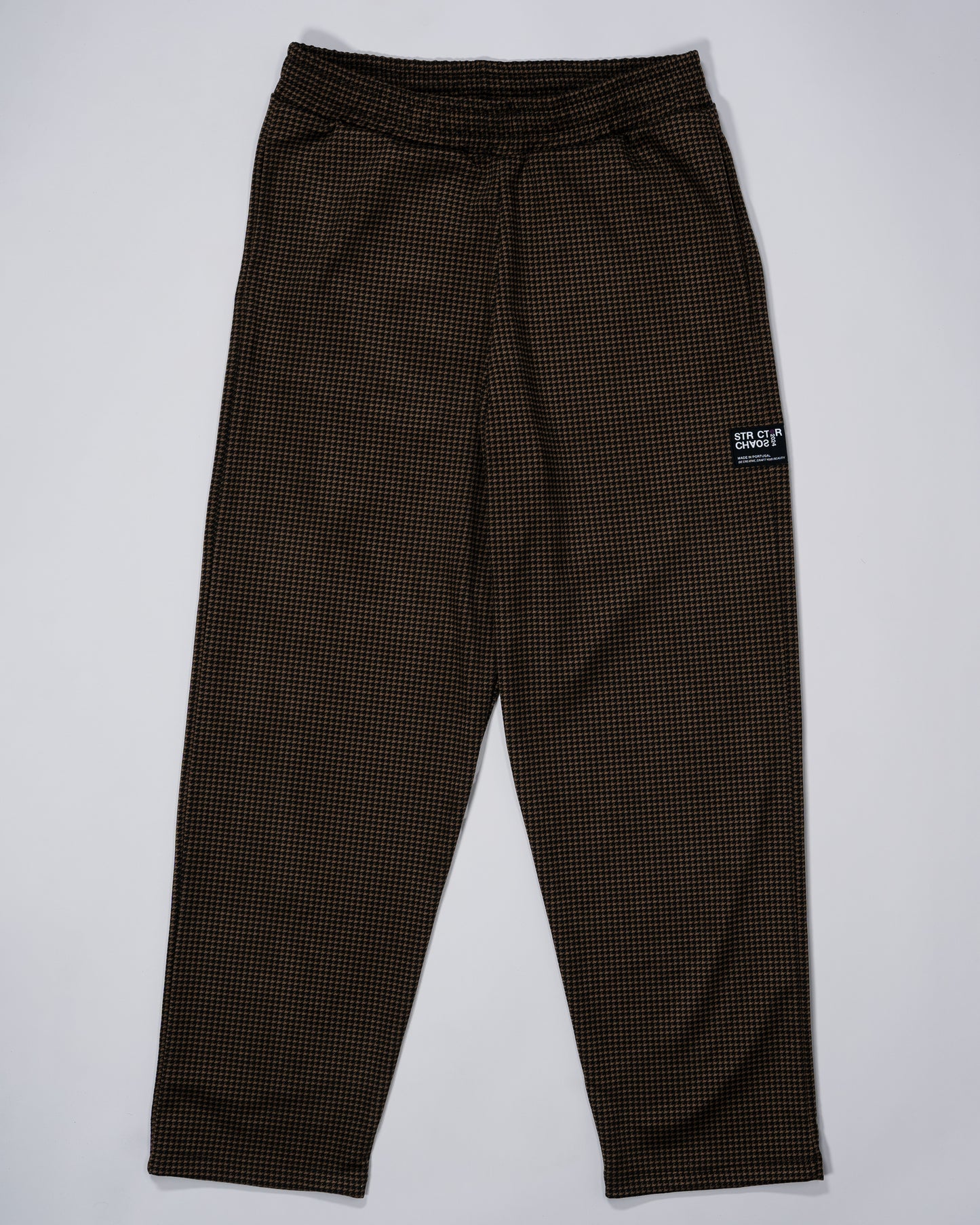 Brown-patterned Pants